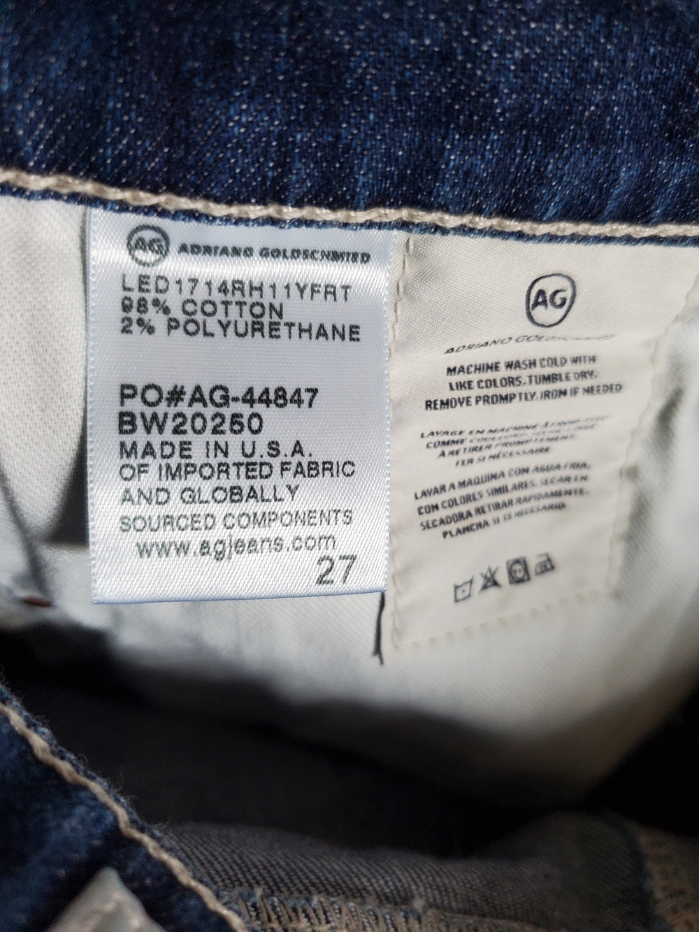 AG-ED Denim The Hailey Cut Off Ex Boyfriend Short. - Picture 9 of 10